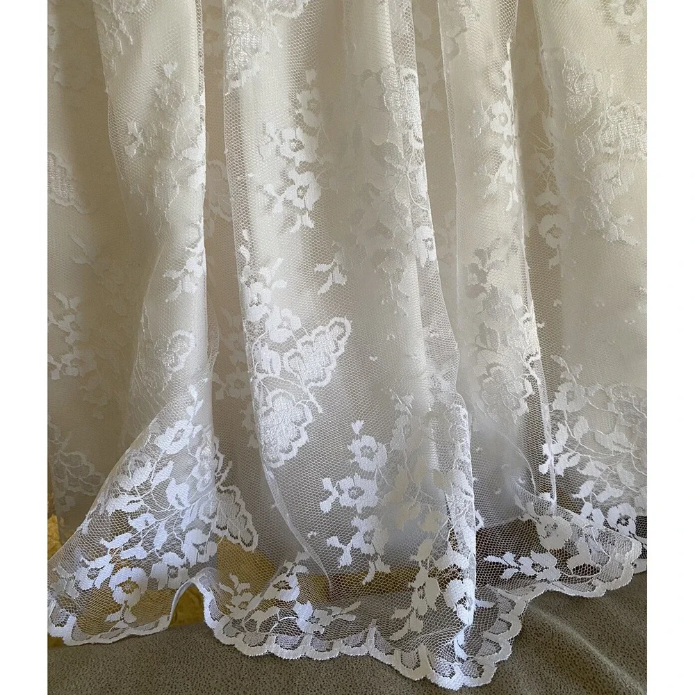 Vtg Elissa Craig International Flower Girl Dress Communion Lace Purse Sz 7 Flaw